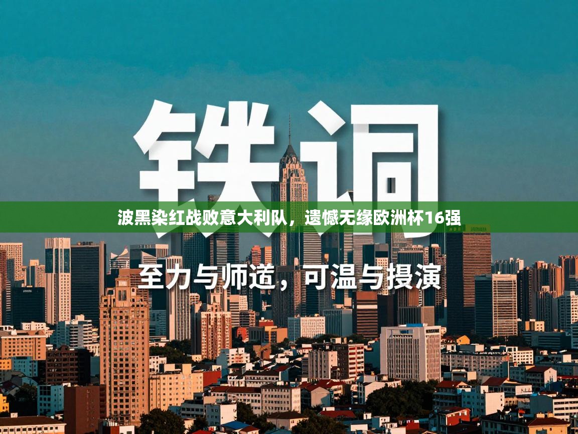 波黑染红战败意大利队,遗憾无缘欧洲杯16强 第1张